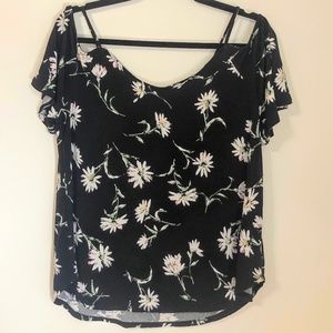 Valette Back Detail Cold Shoulder Knit Top